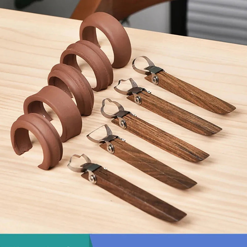 DIY Clay Teapot Handle Scraper Tool