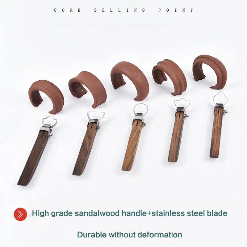DIY Clay Teapot Handle Scraper Tool