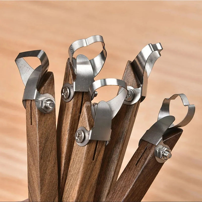 DIY Clay Teapot Handle Scraper Tool