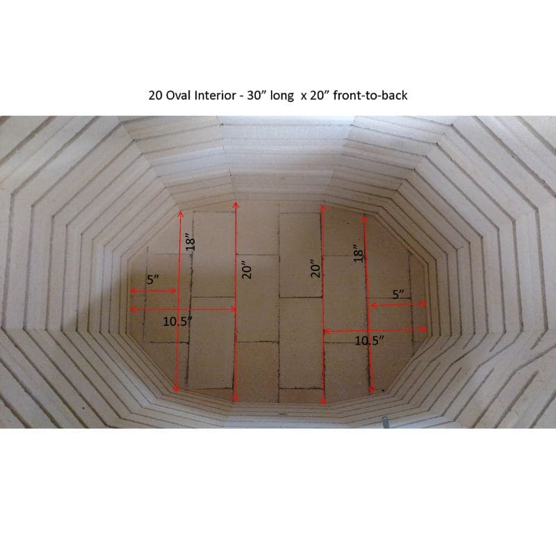Olympic Kilns 2018HE Oval Electric Kiln