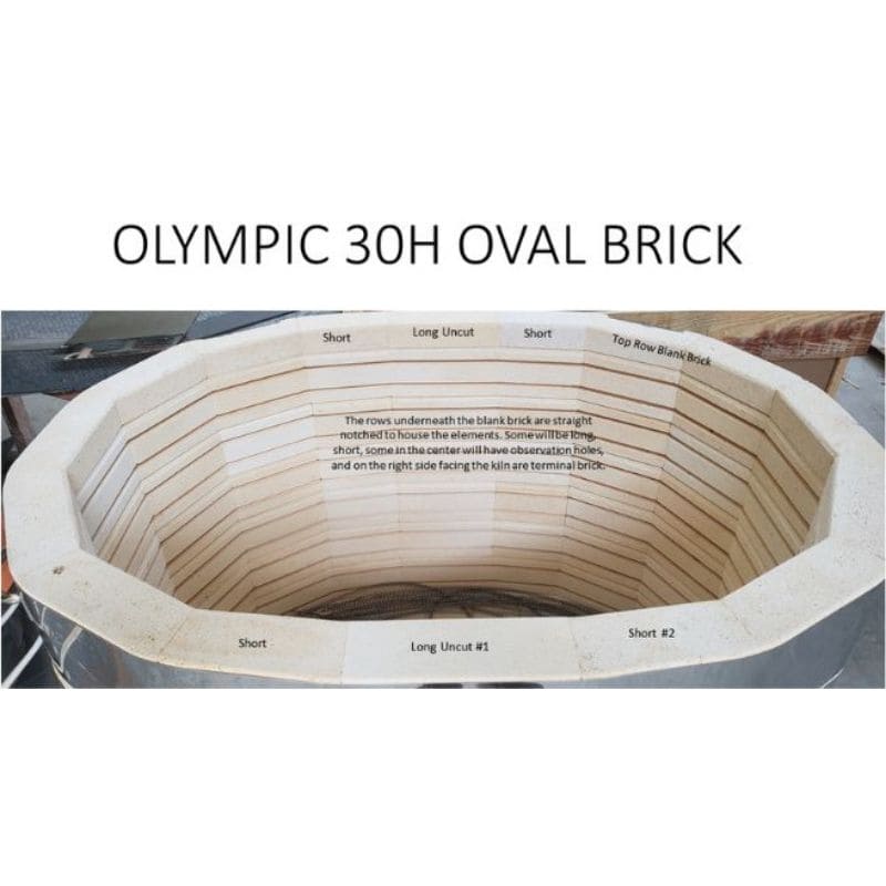 Olympic Kilns 3018HE Oval Electric Kiln