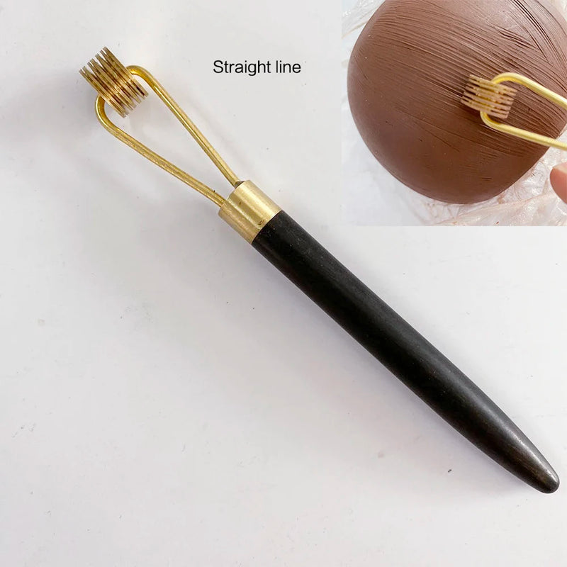 Lotus Leaf Copper Pottery Roller Pen