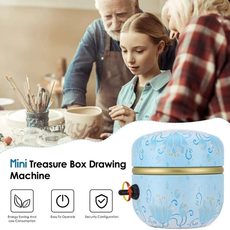 Mini Electric Pottery Wheel with Tray + Sculpting Kit