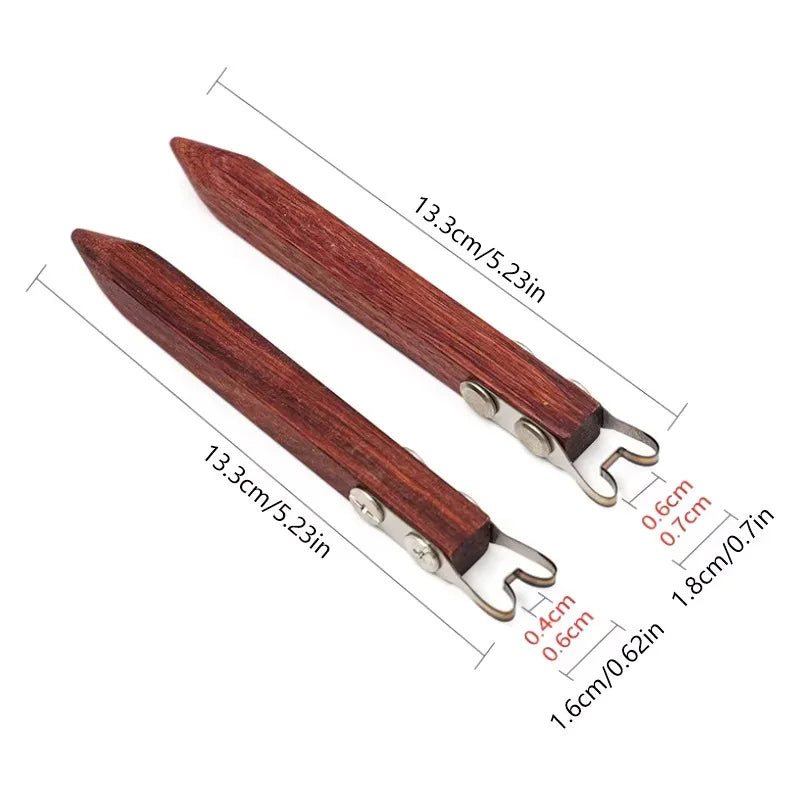 1PC Wooden Handle Trimming Pottery Scraper