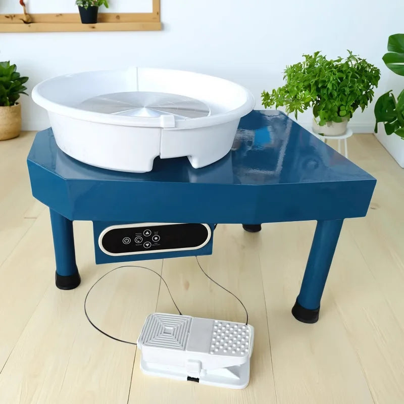 Electric Water Basin Pottery Wheel with Foot Pedal