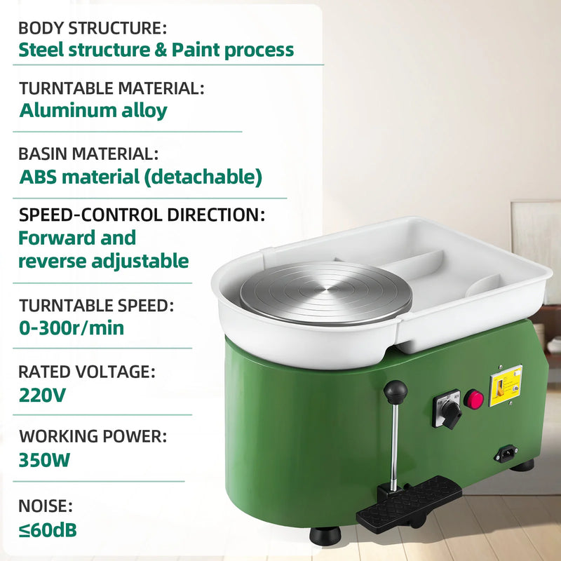 350W Electric Pottery Wheel Machine