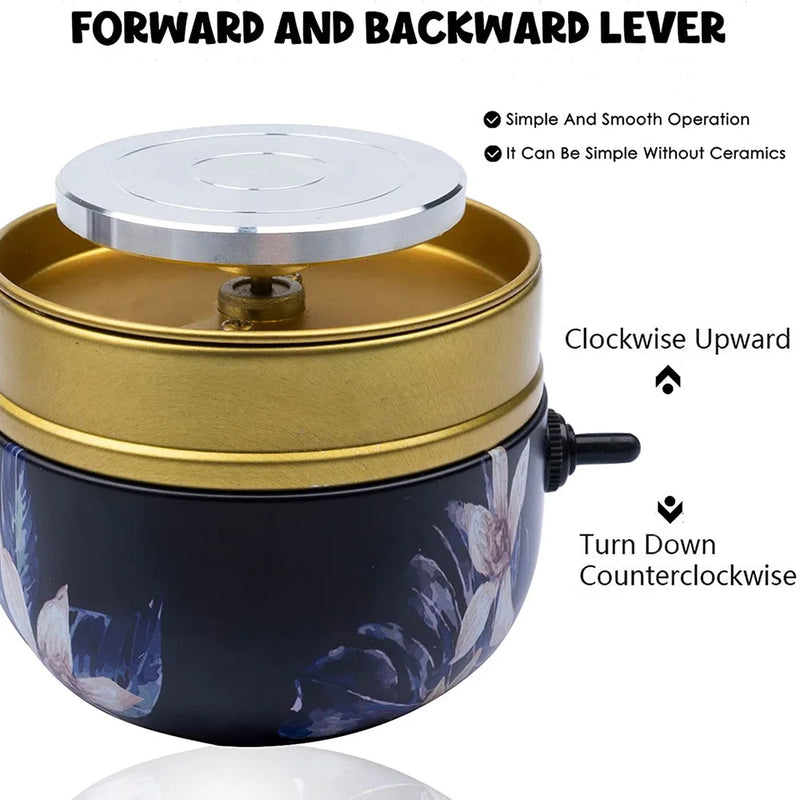 Mini Electric Pottery Wheel with Tray + Sculpting Kit