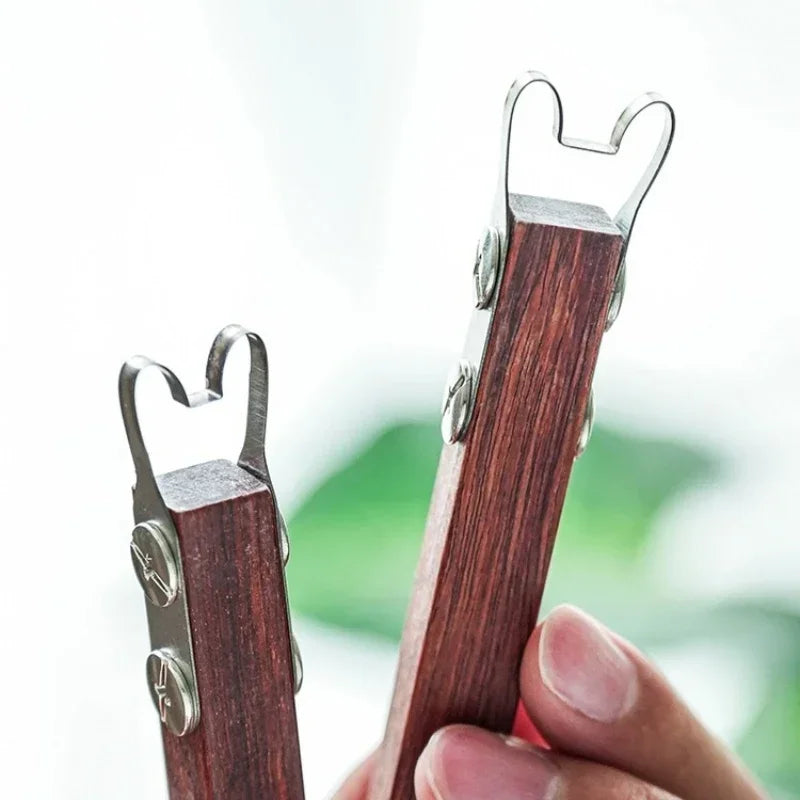 1PC Wooden Handle Trimming Pottery Scraper